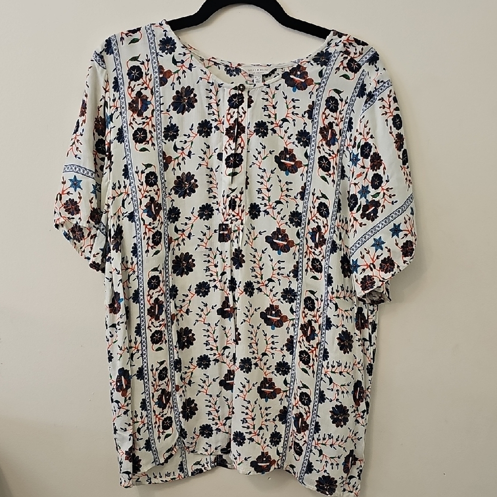 Lucky Brand Multicolor Floral Blouse